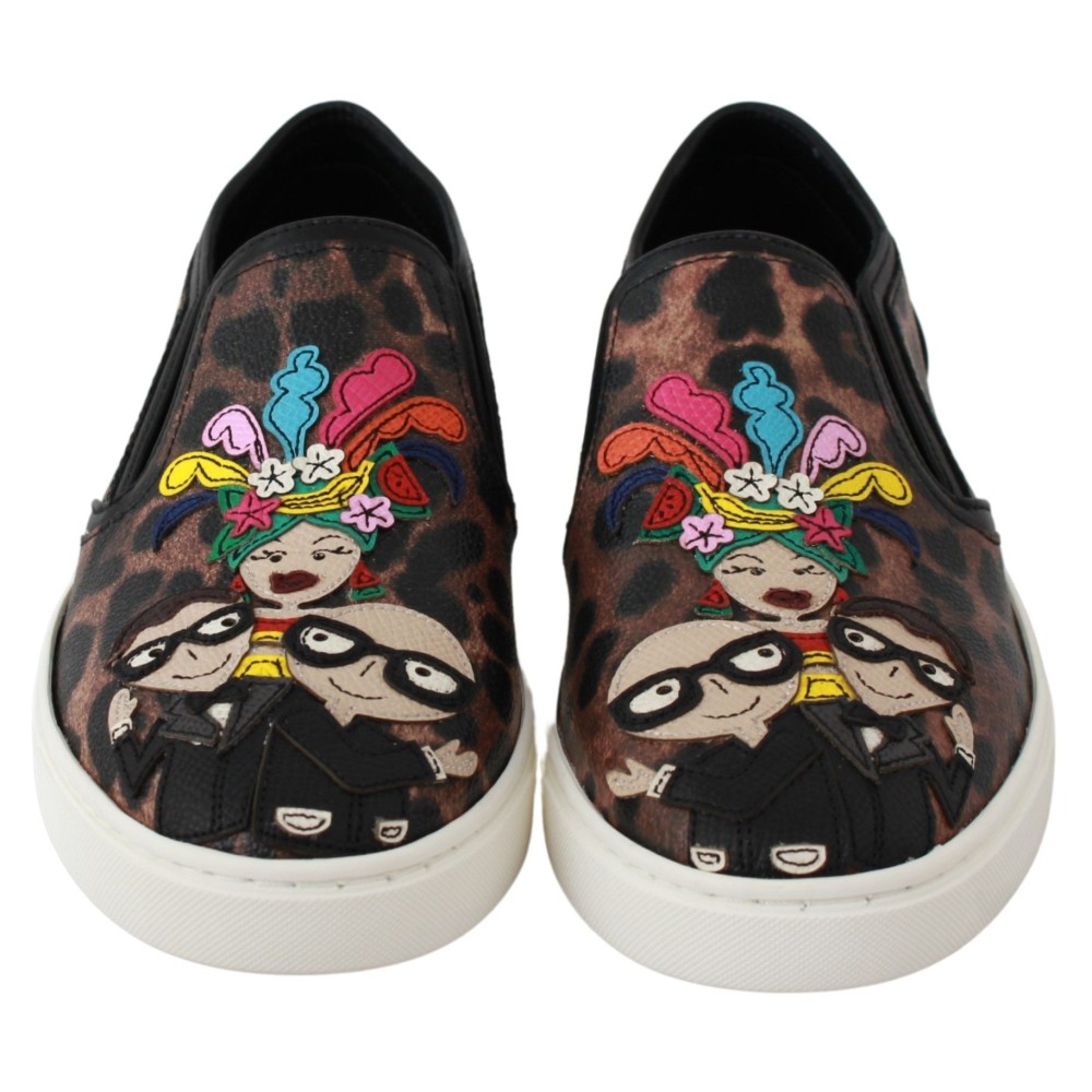 Dolce & Gabbana Elegante Loafers mit Leopardenmuster für raffinierten Stil