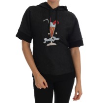 Dolce & Gabbana Verzauberter Brokat-Kristall-Pullover mit Kapuze