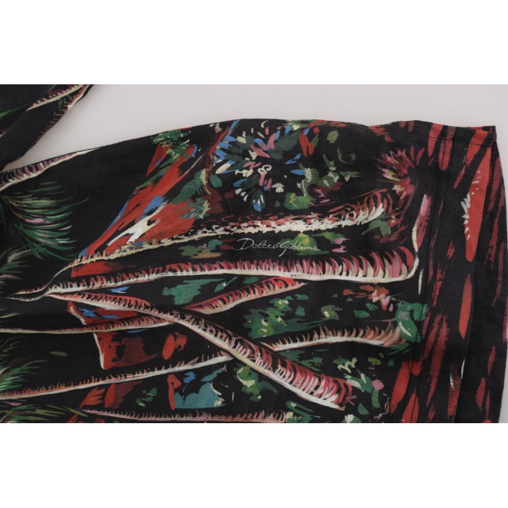 Dolce & Gabbana Sizilianischer Vulkan Motiv Polo Tee