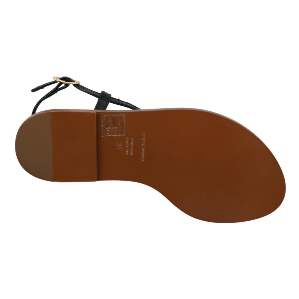 Dolce & Gabbana Pom Pom Flip Flop Knöchelriemen Flats