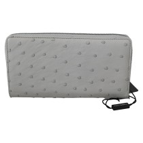 Dolce & Gabbana Elegante Straußenleder Brieftasche Continental