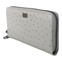 Dolce & Gabbana Elegante Straußenleder Brieftasche Continental