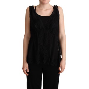 Dolce & Gabbana Eleganter Pullover aus Seide mit Strichmustern
