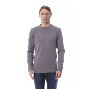 Verri Graues Baumwolle Männer T-Shirt