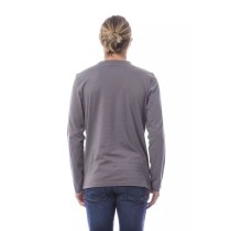 Verri Graues Baumwolle Männer T-Shirt