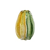 Vase Gelb grün Kristall