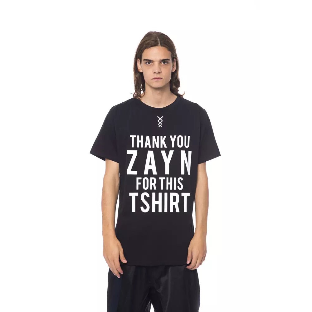 Nicolo Tonetto Schwarzes Baumwolle Männer T-Shirt