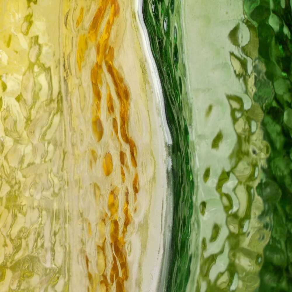 Vase Gelb grün Kristall