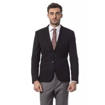 Billionaire Italian Couture Schwarzer Herrenblazer aus Wolle