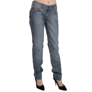 Just Cavalli Beige Mid Waist Straight Leg Pants