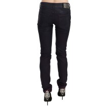 Just Cavalli Schicke braune Skinny-Hose mit mittlerer Taille