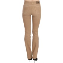 Just Cavalli Schicke braune Skinny-Hose mit mittlerer Taille