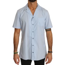 Dolce & Gabbana Elegantes blaues Freizeithemd aus Baumwolle