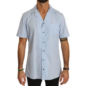 Dolce & Gabbana Elegantes blaues Freizeithemd aus Baumwolle