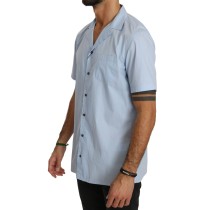 Dolce & Gabbana Elegantes blaues Freizeithemd aus Baumwolle