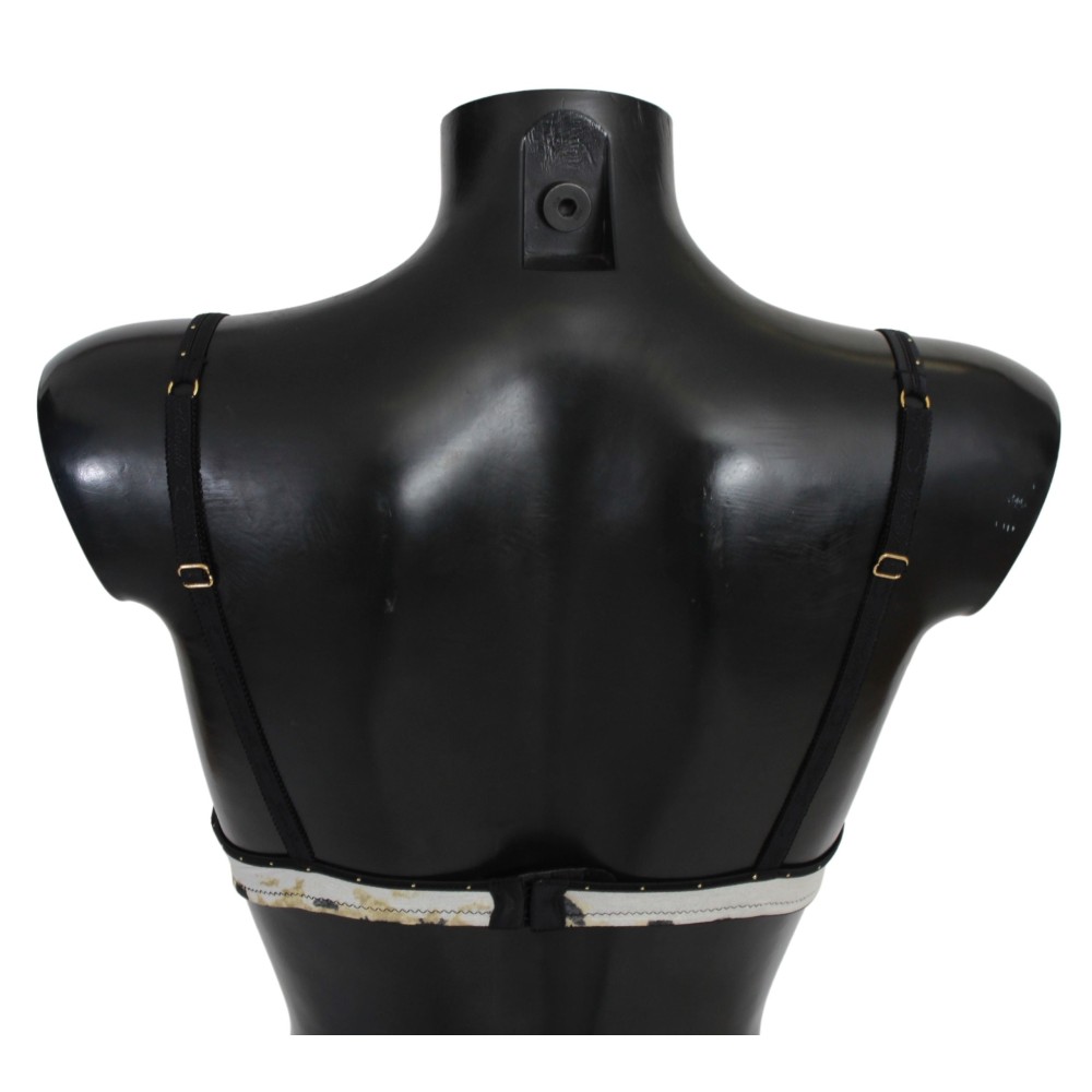 Just Cavalli Eleganter weißer Push-Up-BH mit Logo-Details
