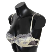 Ermanno Scervino Beige Spitze Balconcino Seiden-BH