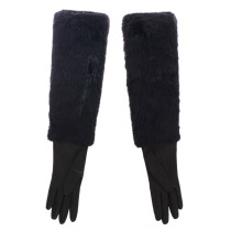 Dolce & Gabbana Elegante ellbogenlange Lederhandschuhe