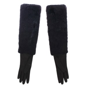 Dolce & Gabbana Elegante ellbogenlange Lederhandschuhe