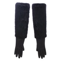 Dolce & Gabbana Elegante ellbogenlange Lederhandschuhe