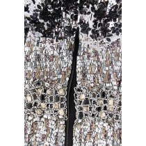 Dolce & Gabbana Silbernes kristallverziertes Etuikleid Masterpiece