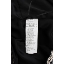 Dolce & Gabbana Silbernes kristallverziertes Etuikleid Masterpiece