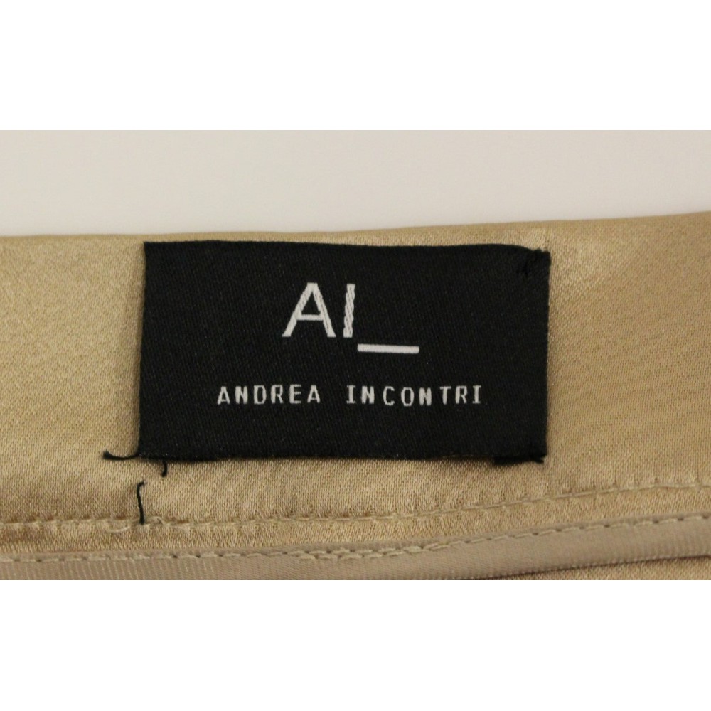 Andrea Incontri Eleganter knielanger Faltenrock aus Seide