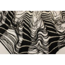 Alice Palmer Schicker schwarz-weißer Strickrock