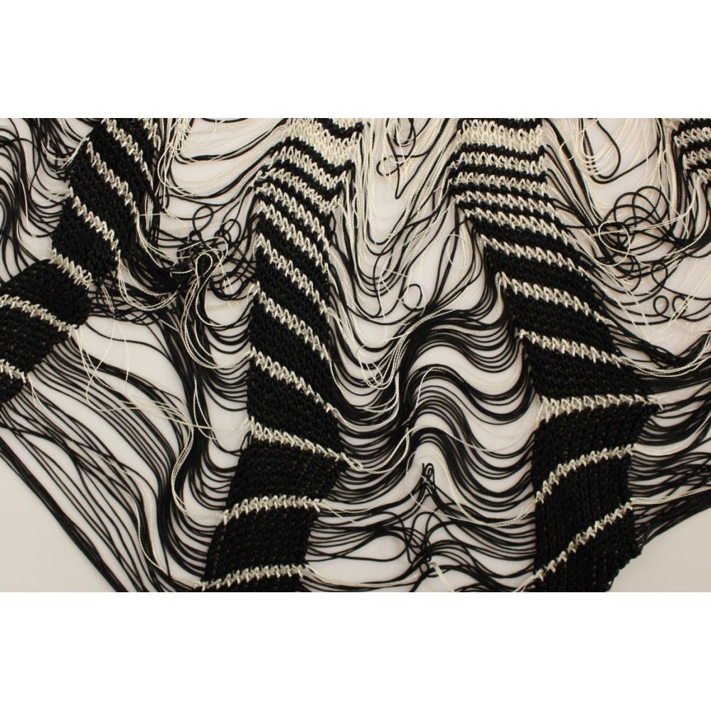 Alice Palmer Schicker schwarz-weißer Strickrock