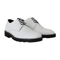 Dolce & Gabbana Elegante weiße formelle Lederschuhe