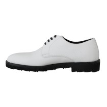Dolce & Gabbana Elegante weiße formelle Lederschuhe