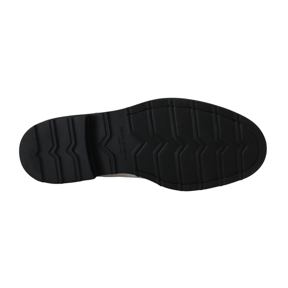 Dolce & Gabbana Elegante weiße formelle Lederschuhe