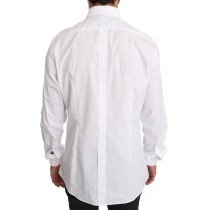 Dolce & Gabbana Elegantes Slim Fit Hemd in Reinweiß