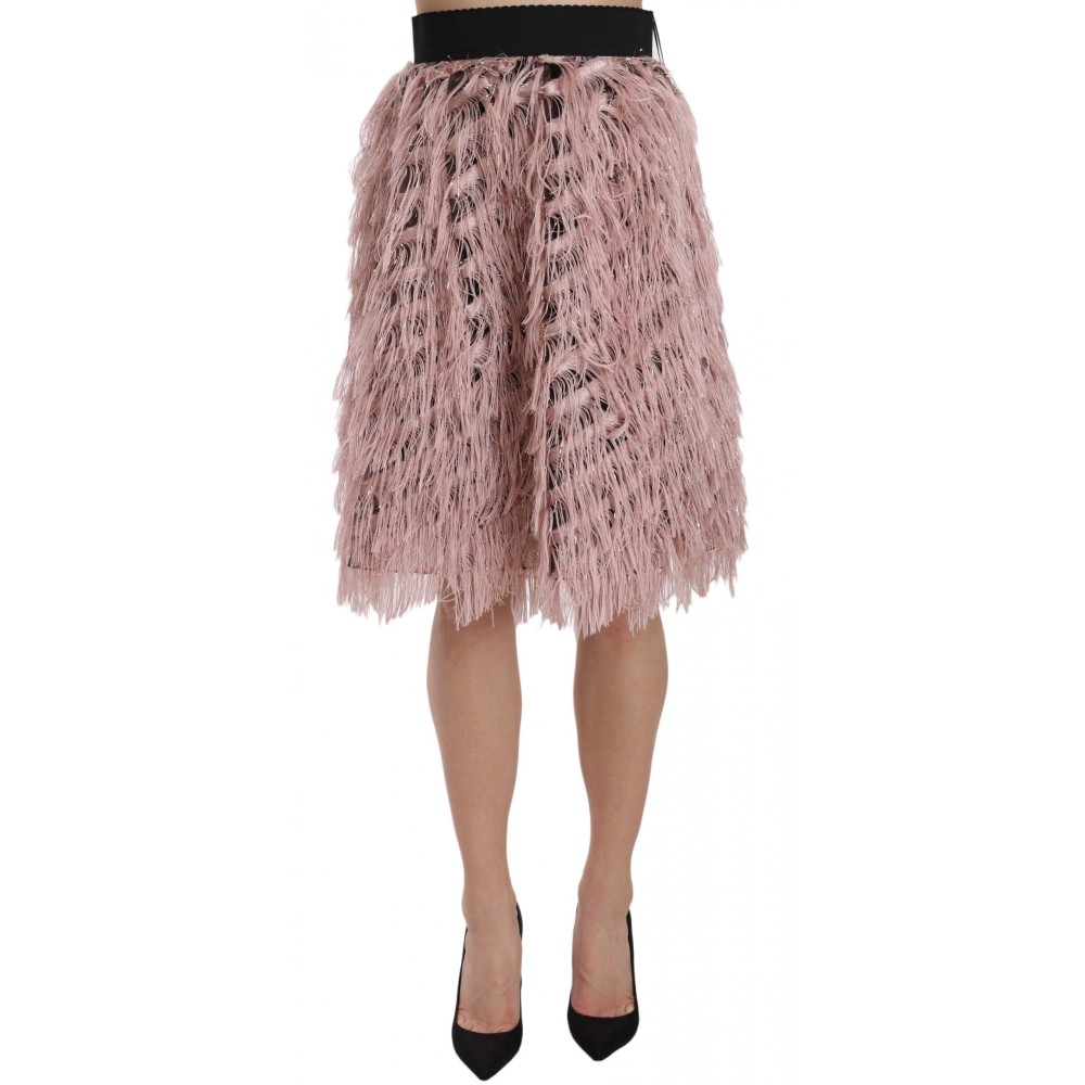 Dolce & Gabbana Breiter Rock mit elastischer Taille und hoher Mode