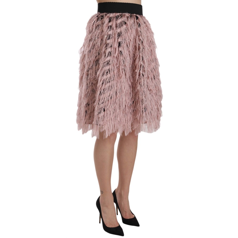 Dolce & Gabbana Breiter Rock mit elastischer Taille und hoher Mode