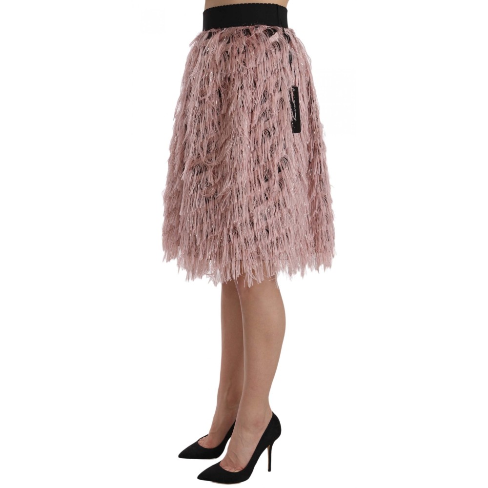 Dolce & Gabbana Breiter Rock mit elastischer Taille und hoher Mode