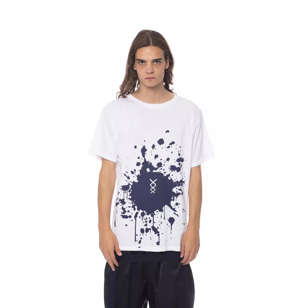 Nicolo Tonetto Weißes Baumwolle Männer T-Shirt