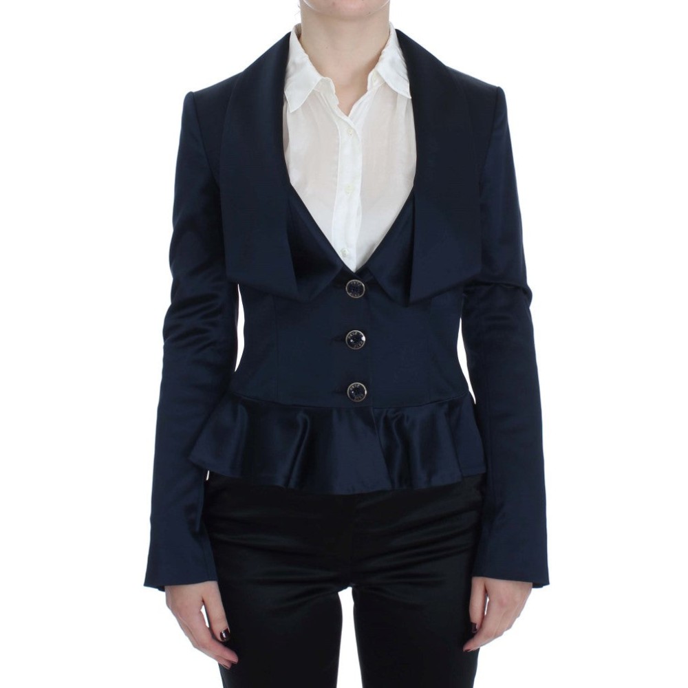 Exte Elegante blaue Blazerjacke mit Designerflair