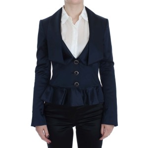 Exte Elegante blaue Blazerjacke mit Designerflair