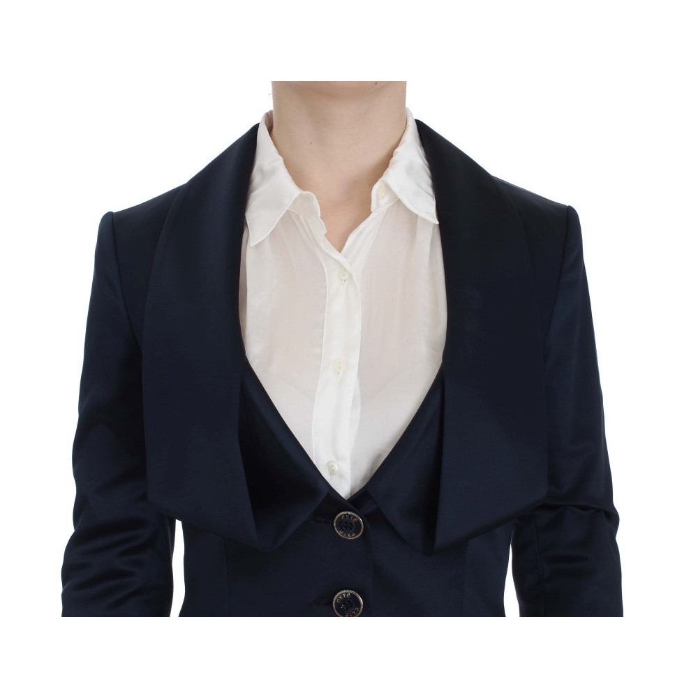 Exte Elegante blaue Blazerjacke mit Designerflair