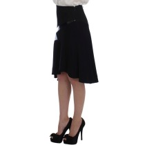Exte Eleganter zweiteiliger Rockanzug in Schwarz und Blau