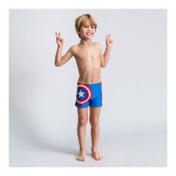 Boxer de Bain pour Enfants The Avengers Bleu