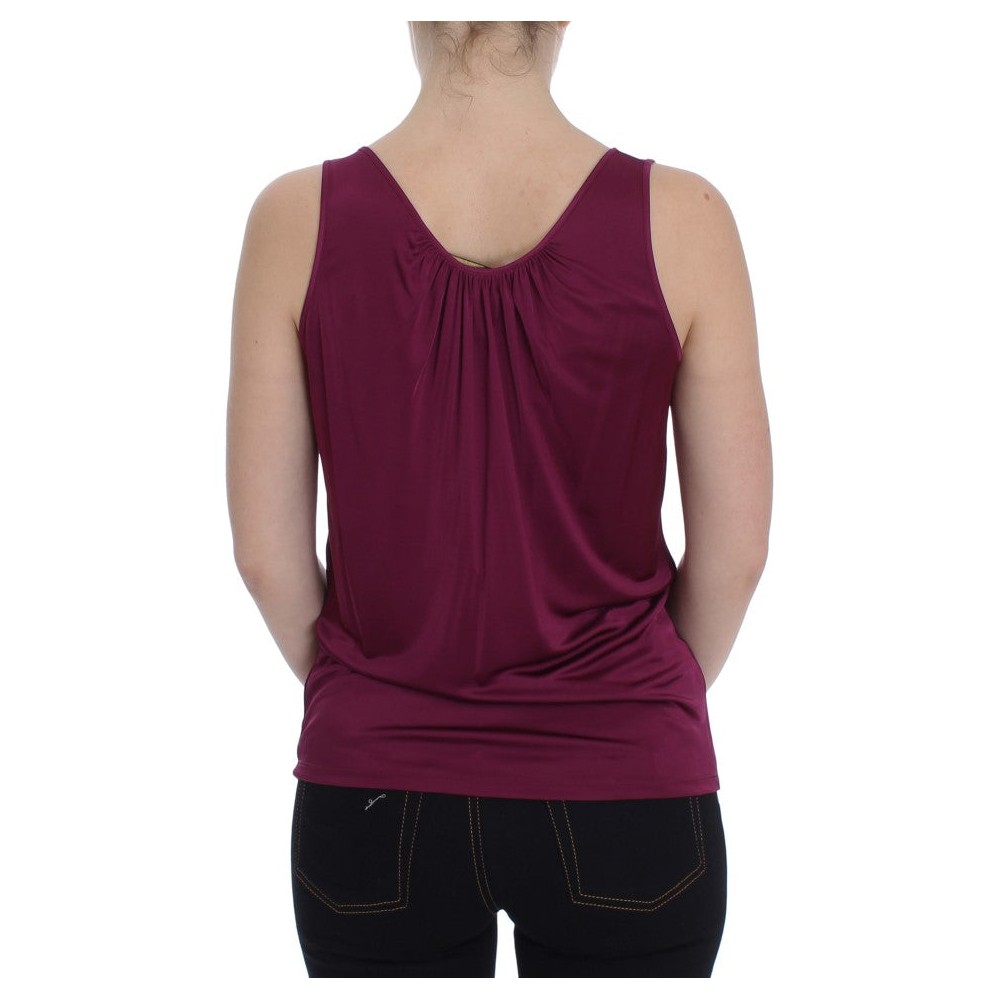 PLEIN SUD Elegante lila Rayon Cami Bluse