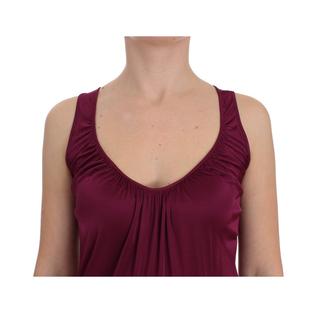PLEIN SUD Elegante lila Rayon Cami Bluse