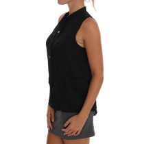 Versace Jeans Schickes ärmelloses schwarzes Hemd Bluse