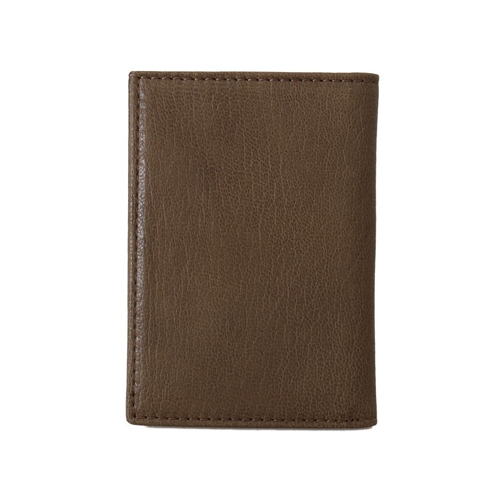 Billionaire Italian Couture Elegante Herrengeldbörse aus Leder in Braun