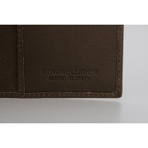 Billionaire Italian Couture Elegante Herrengeldbörse aus Leder in Braun