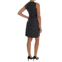 Dolce & Gabbana Schickes ärmelloses Kleid aus gepunkteter Wolle