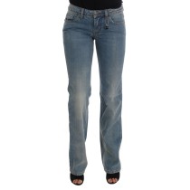 Costume National Chic Classic Fit Straight Blue Jeans