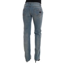 Costume National Chic Classic Fit Straight Blue Jeans